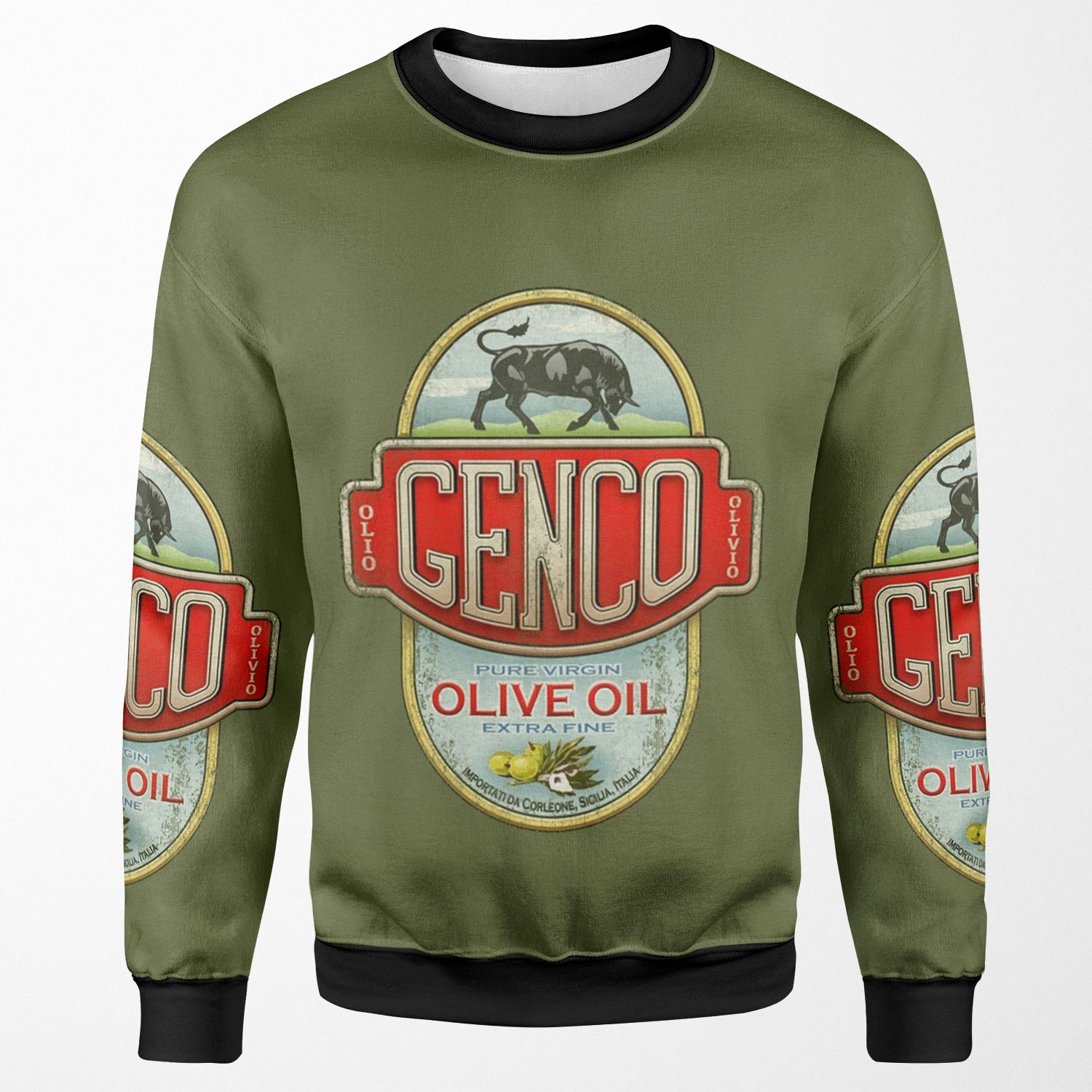 The Godfather Genco Olive Oil Co All-over-print Unisex Sweatshirt