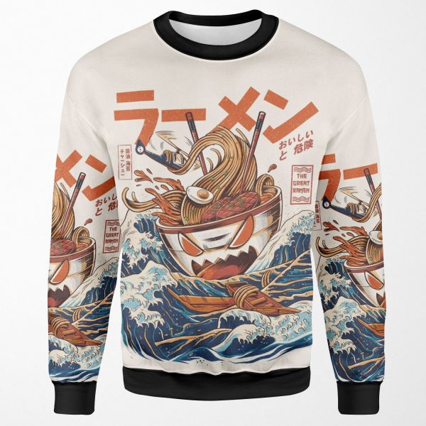 The Great Ramen Off Kanagawa All-over-print Unisex Sweatshirt