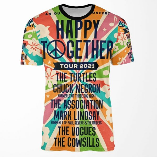 The Happy Together Tour 2021 All-over-print T-shirt