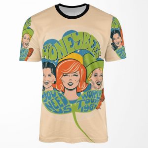 The Honeybees World Tour 1965 Faded Version All-over-print T-shirt