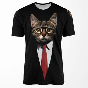 The Jacket Cat All-over-print T-shirt