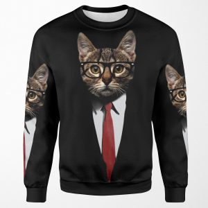 The Jacket Cat All-over-print Unisex Sweatshirt