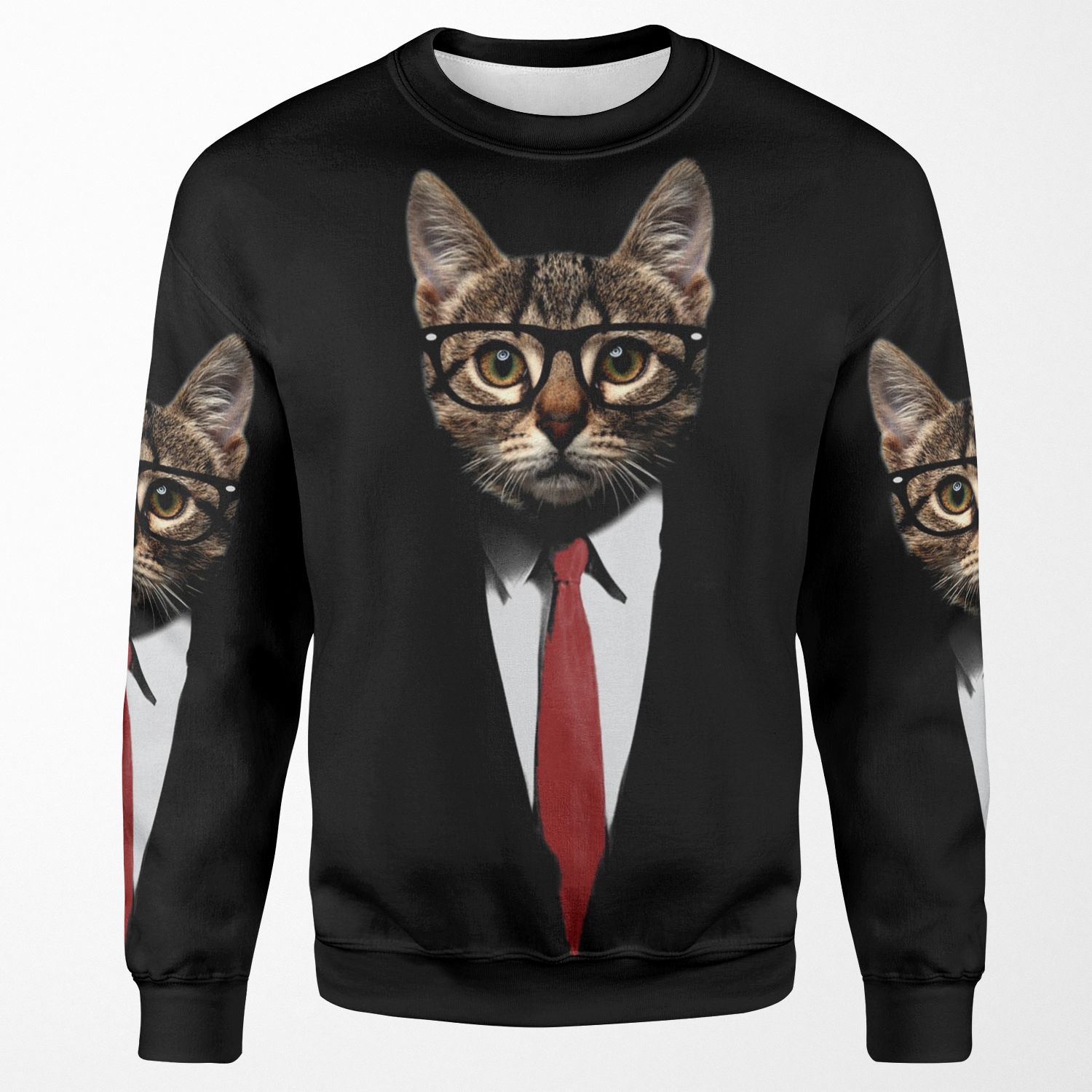 The Jacket Cat All-over-print Unisex Sweatshirt