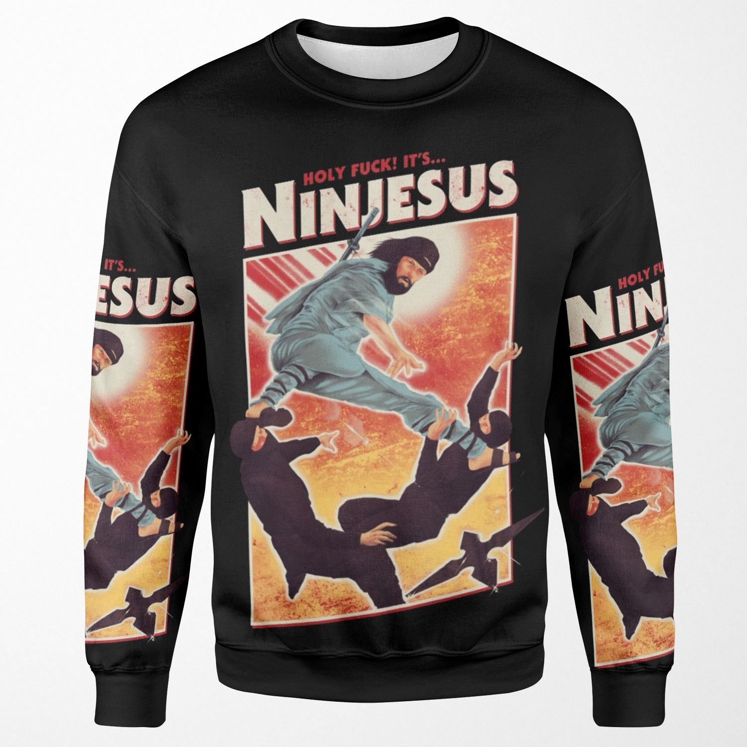 The Jesus Ninja All-over-print Unisex Sweatshirt