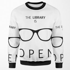 The Library Is Open All-over-print Unisex Sweatshirt