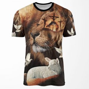 The Lion Of Judah And The Lamb Of God All-over-print T-shirt