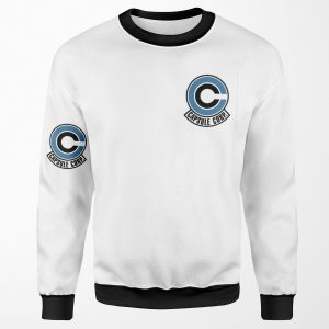 The Logo Capsule Corp Of Vegeta Dragon Ball Z T Shirt Stickers Case Cushion All-over-print Unisex Sweatshirt