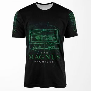 The Magnus Archives Logo Season 5 Square Block Logo All-over-print T-shirt