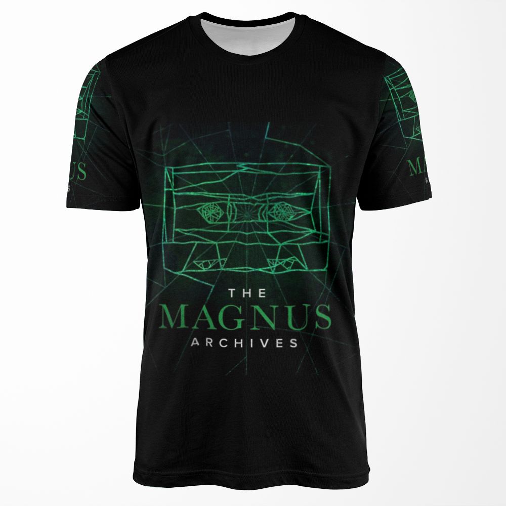 The Magnus Archives Logo Season 5 Square Block Logo All-over-print T-shirt