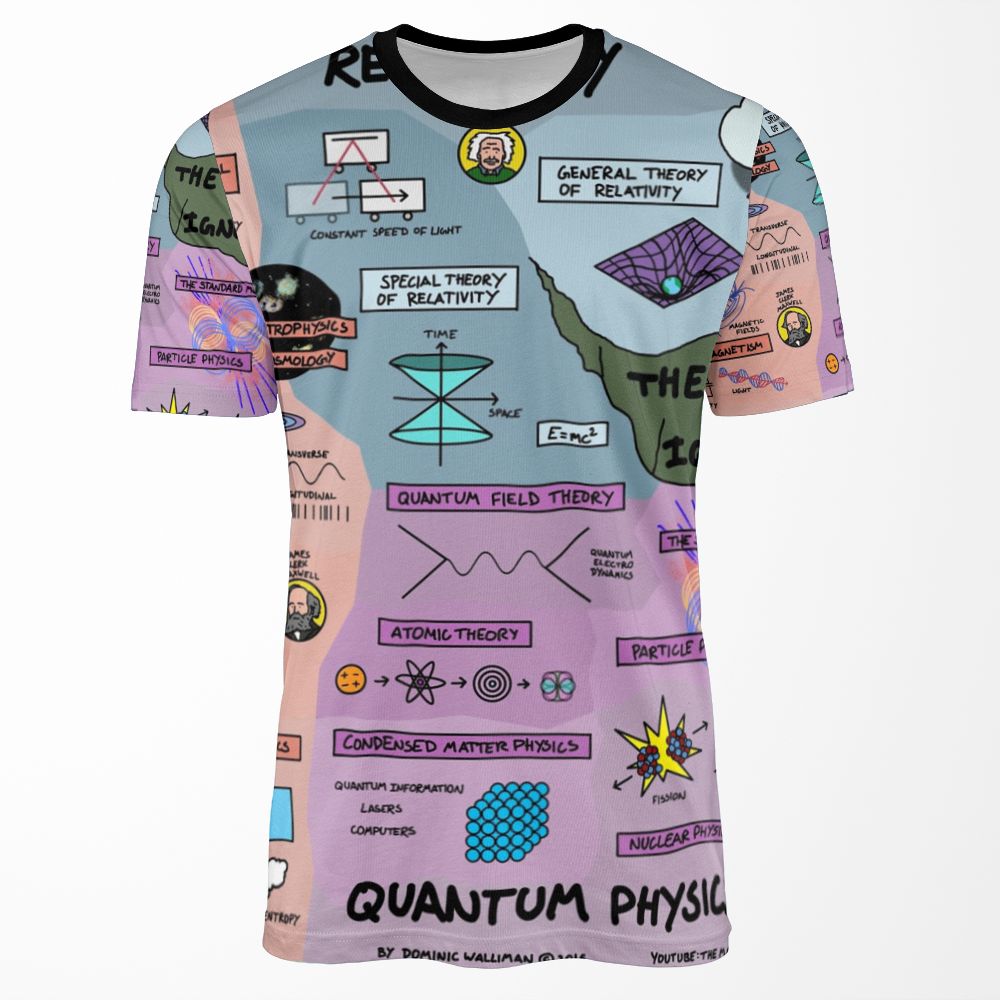 The Map Of Physics All-over-print T-shirt