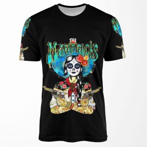 The Mavericks Country Band Best Logo Tour Graphic All-over-print T-shirt