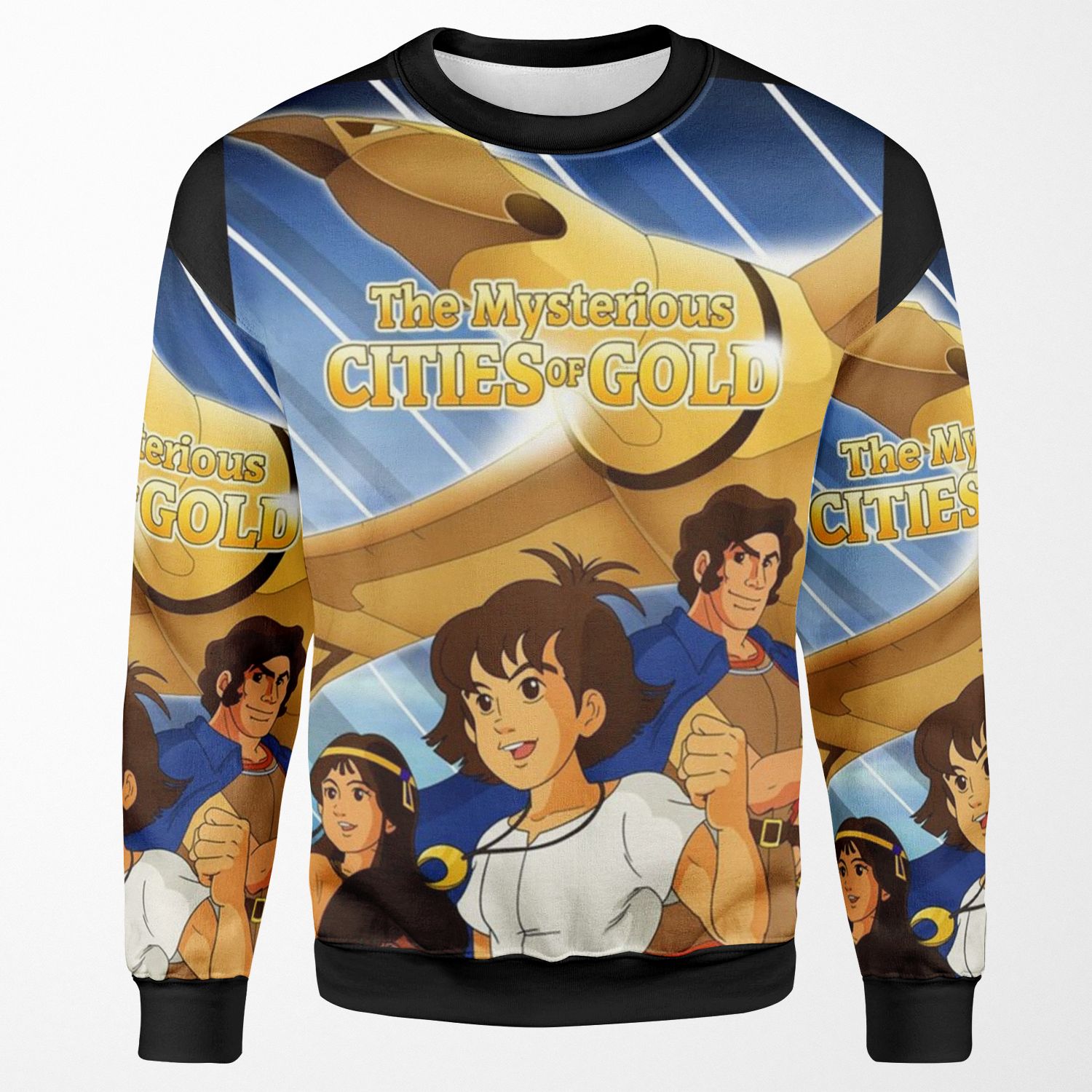 The Mysterious Cities Of Gold Retro Kids Tv Cartoon Show All-over-print Unisex Sweatshirt