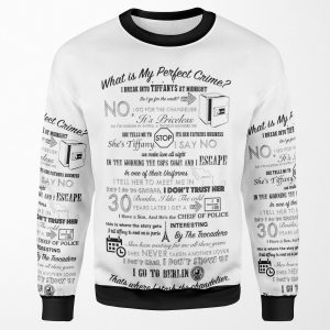 The Office Dwight S Perfect Crime All-over-print Unisex Sweatshirt