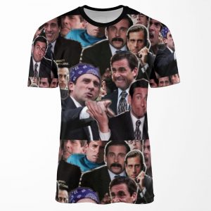 The Office Michael Scott Steve Carell All-over-print T-shirt