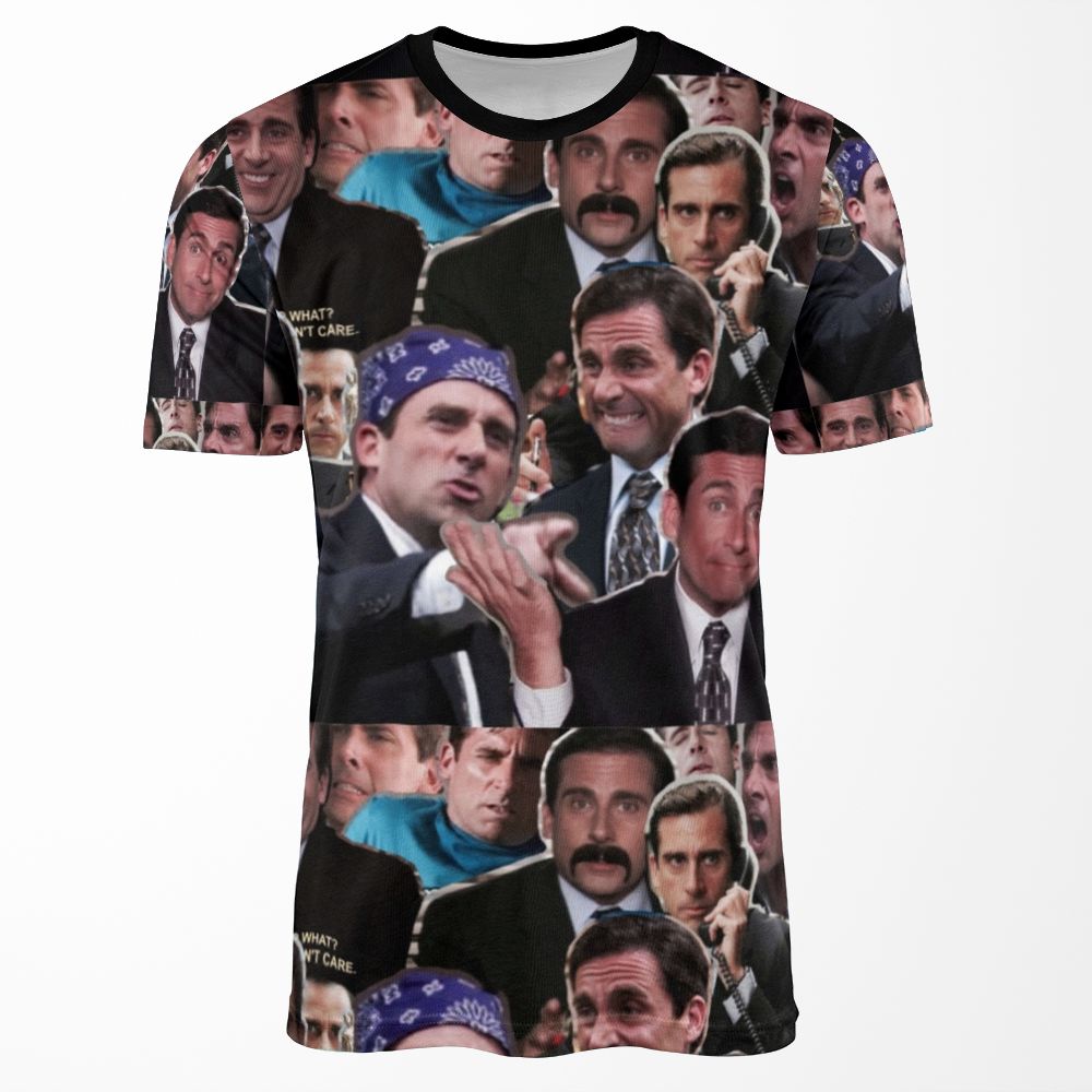 The Office Michael Scott Steve Carell All-over-print T-shirt