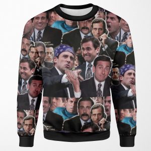 The Office Michael Scott Steve Carell All-over-print Unisex Sweatshirt
