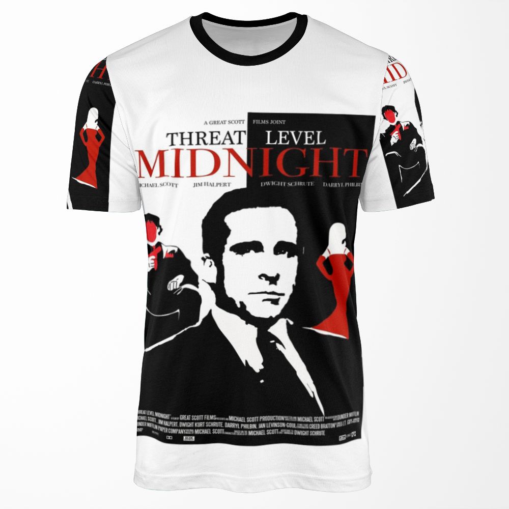 The Office Threat Level Midnight Movie Poster All-over-print T-shirt