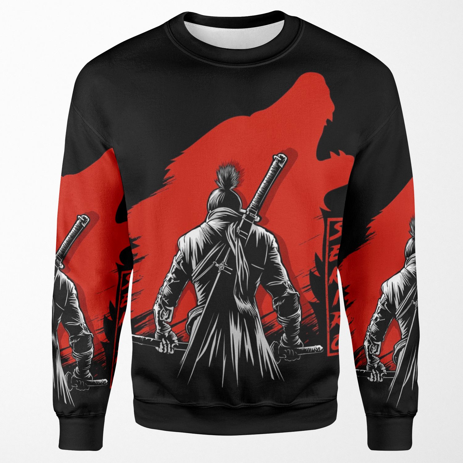 The One Armed Wolf All-over-print Unisex Sweatshirt