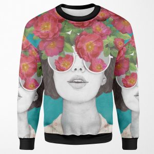 The Optimist Rose Tinted Glasses All-over-print Unisex Sweatshirt