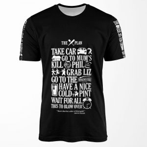 The Plan Shaun Of The Dead Dark Variant All-over-print T-shirt