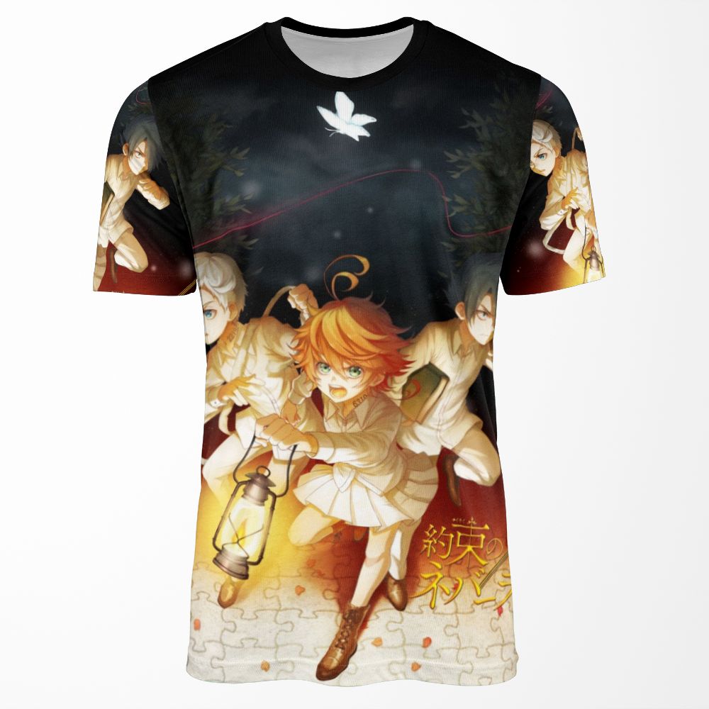 The Promised Neverland Yakusoku No Neb%C4%81Rando All-over-print T-shirt
