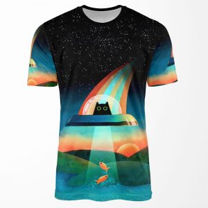 The Purrfect Alien All-over-print T-shirt