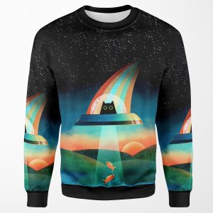 The Purrfect Alien All-over-print Unisex Sweatshirt