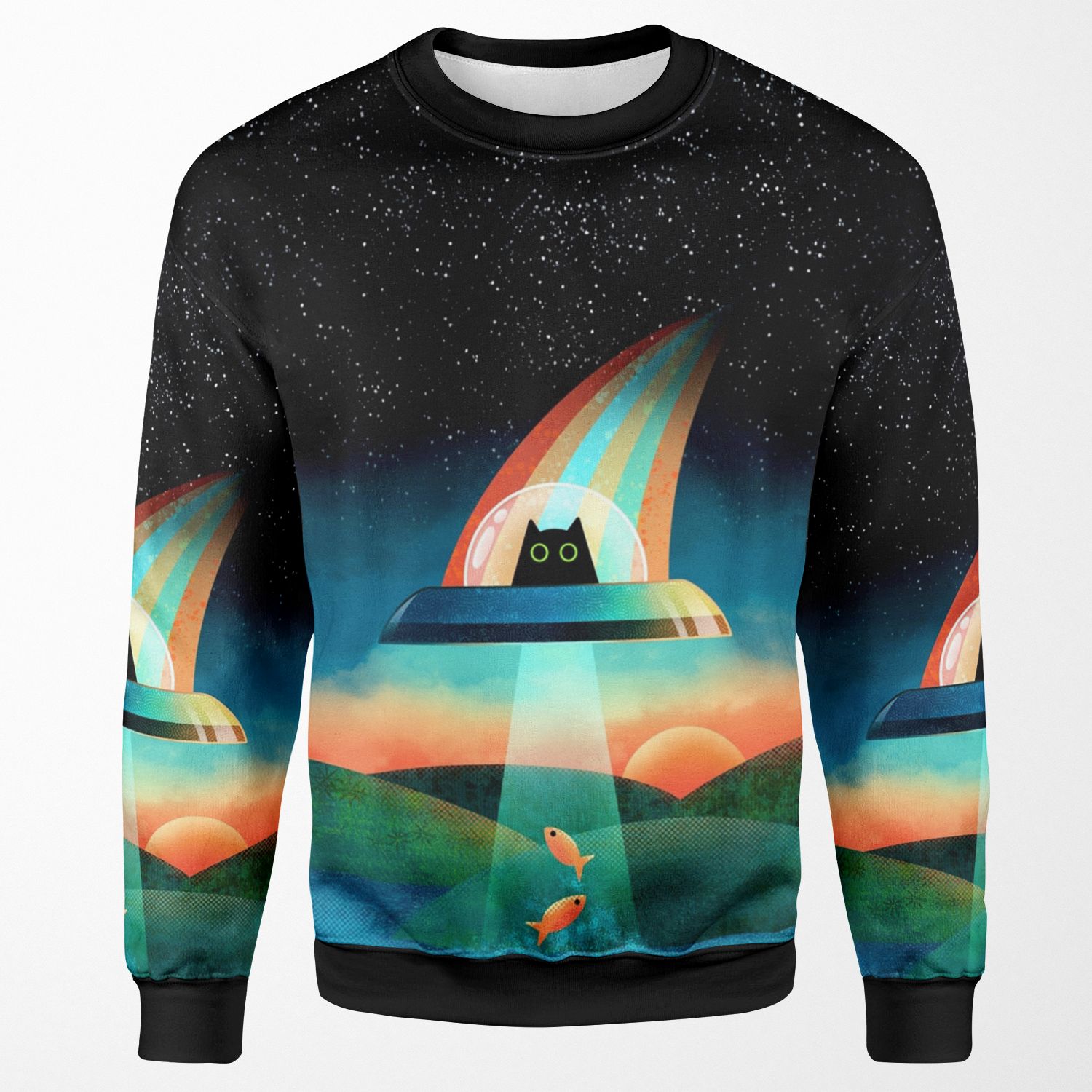 The Purrfect Alien All-over-print Unisex Sweatshirt