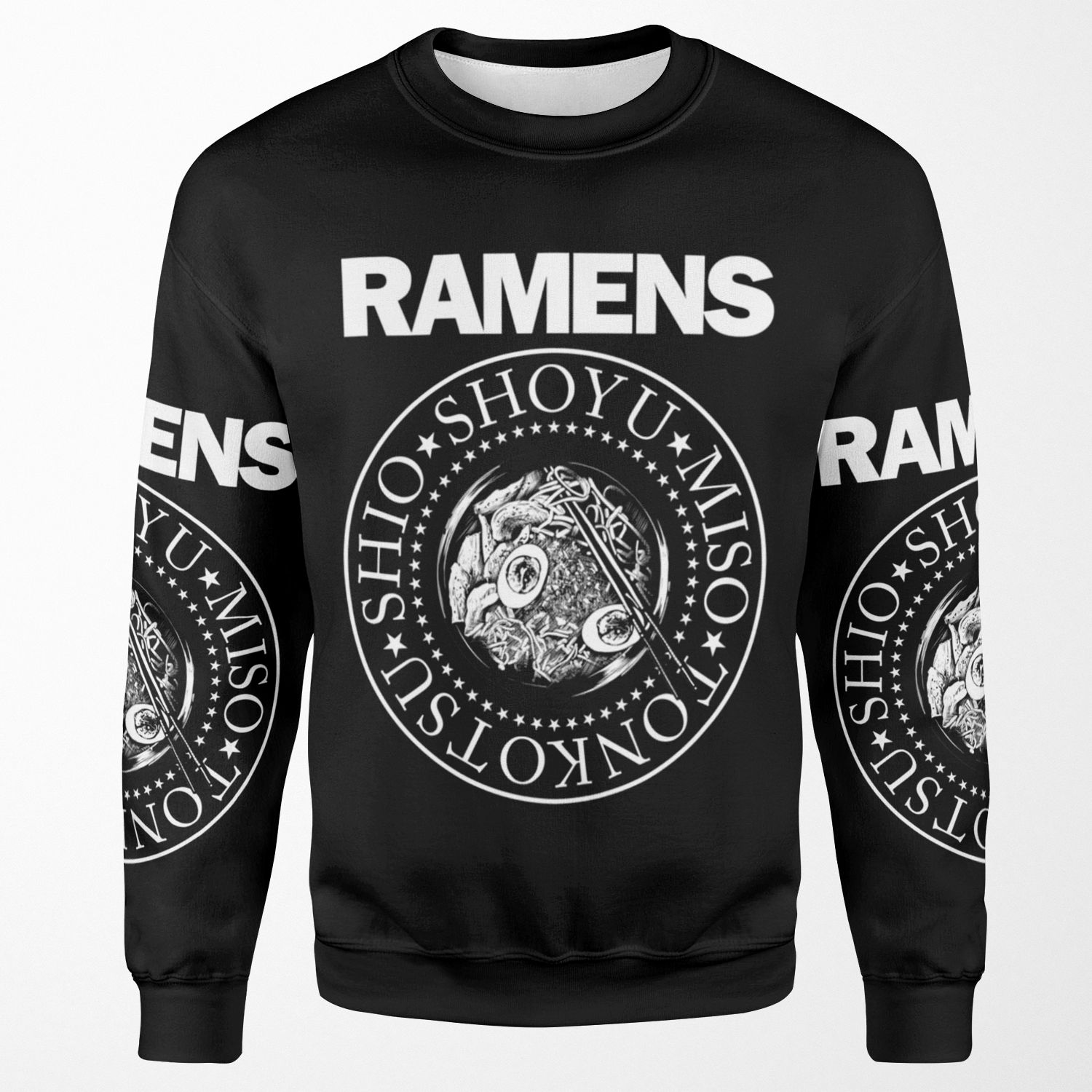 The Ramens Bowl Ramen Noodle Punk Rock Music All-over-print Unisex Sweatshirt