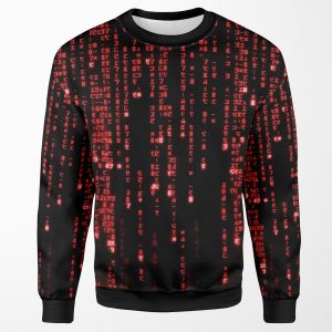 The Red Matrix Code All-over-print Unisex Sweatshirt