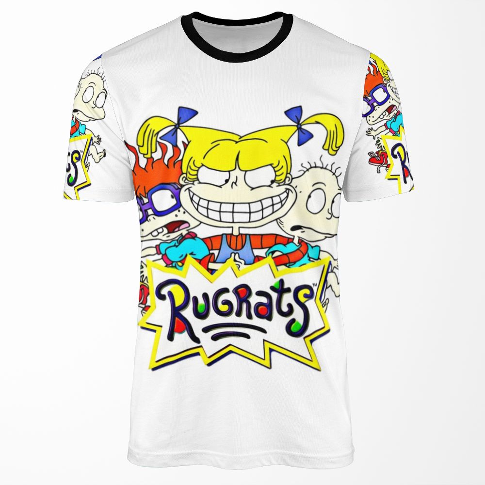 The Rugrats Tommy Chuckie And Angelica All-over-print T-shirt