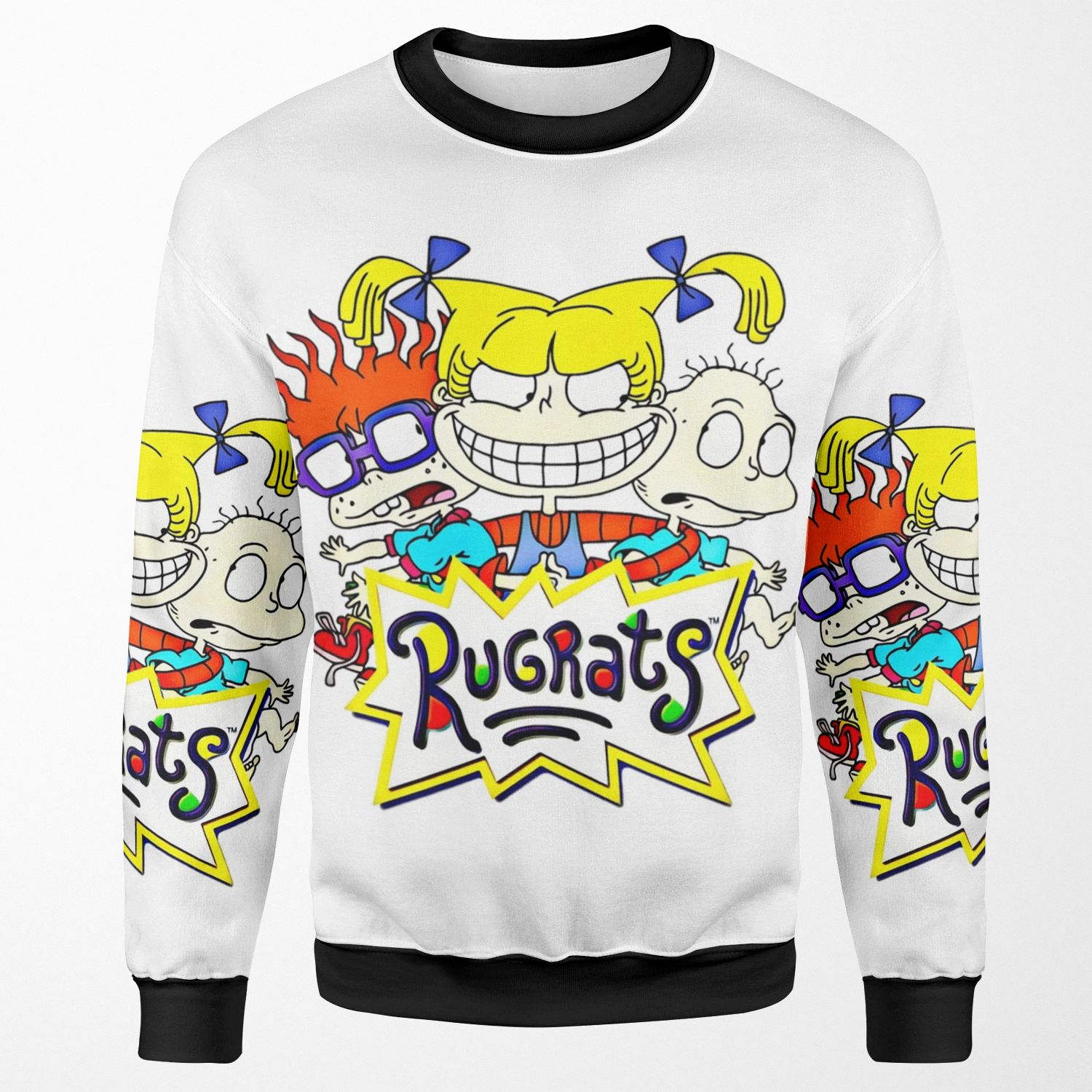 The Rugrats Tommy Chuckie And Angelica All-over-print Unisex Sweatshirt