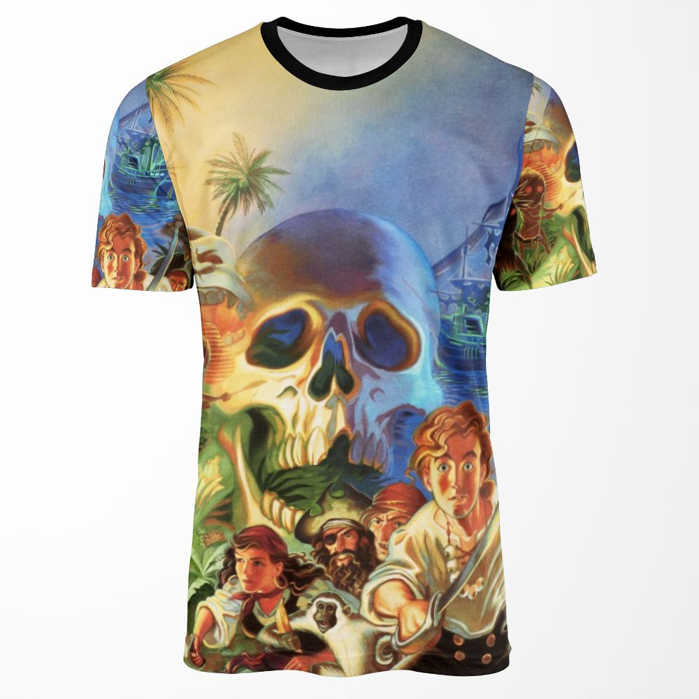 The Secret Of Monkey Island 1 High Contrast All-over-print T-shirt