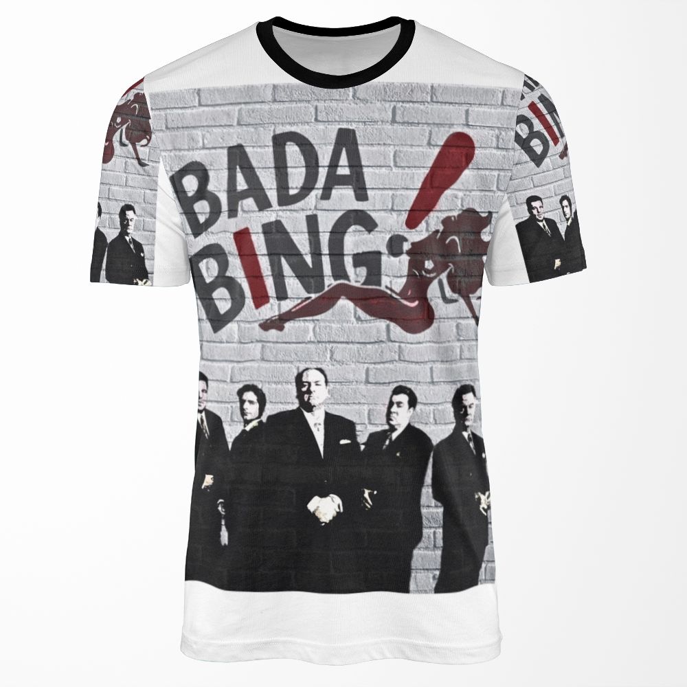 The Sopranos Bada Bing Banksy Style All-over-print T-shirt