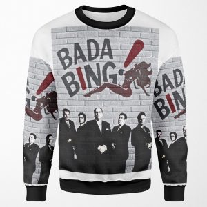 The Sopranos Bada Bing Banksy Style All-over-print Unisex Sweatshirt
