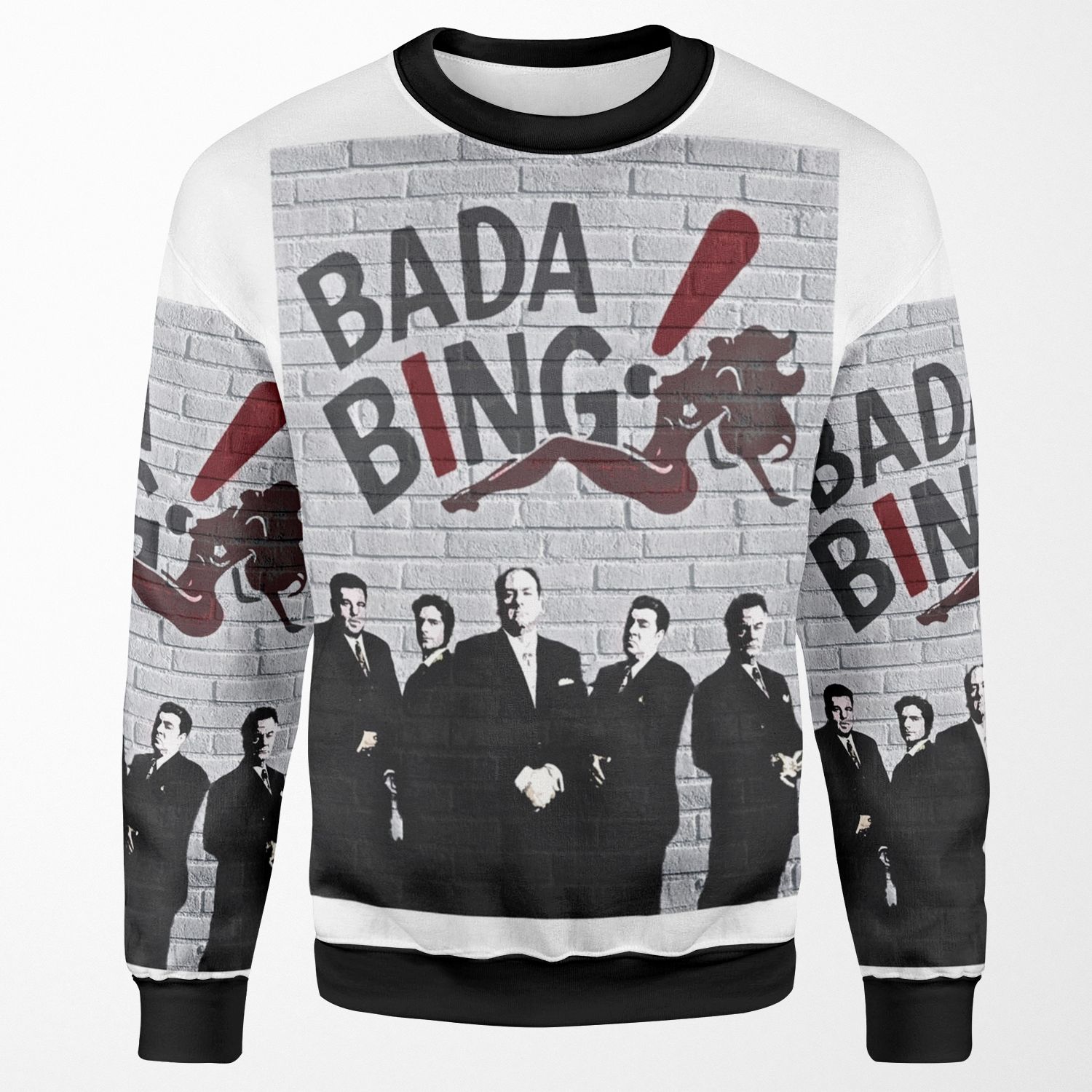 The Sopranos Bada Bing Banksy Style All-over-print Unisex Sweatshirt