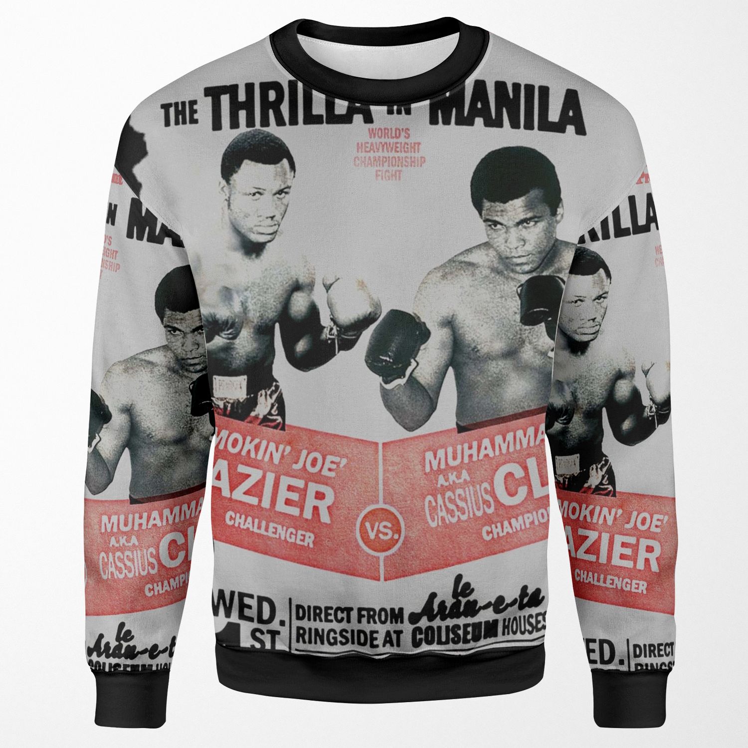 The Thrilla In Manila Frazier Vs Ali All-over-print Unisex Sweatshirt