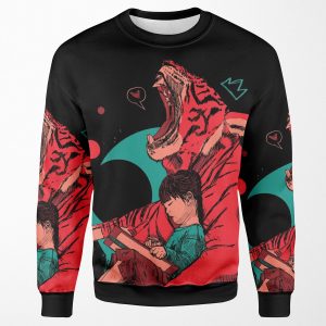 The Tiger And The Girl All-over-print Unisex Sweatshirt