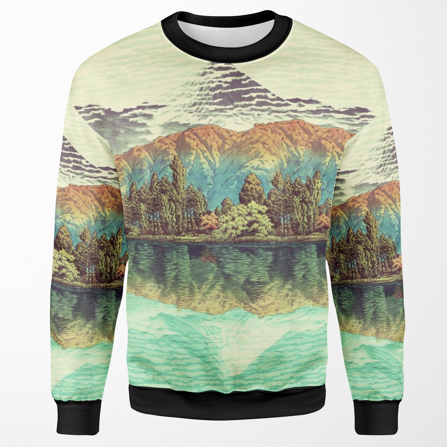 The Unknown Hills In Kamakura All-over-print Unisex Sweatshirt