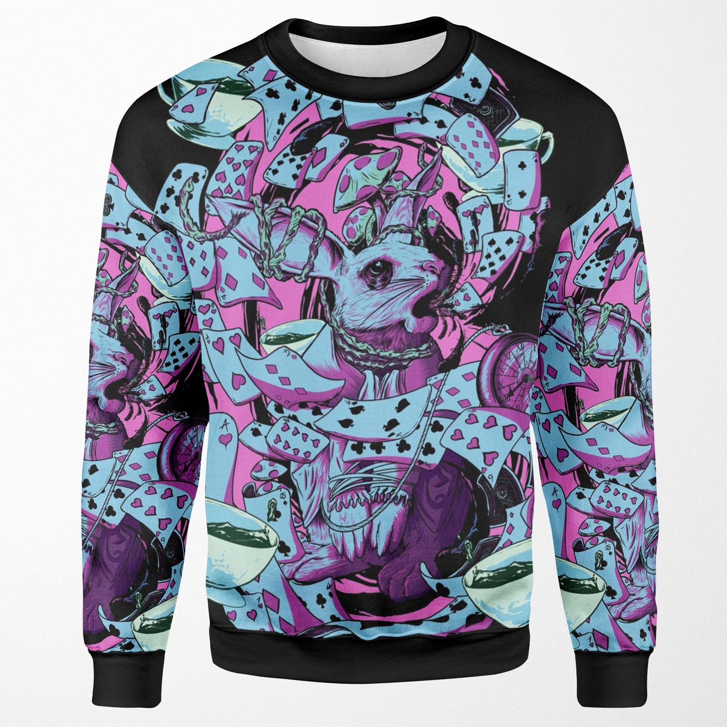 The White Rabbit All-over-print Unisex Sweatshirt