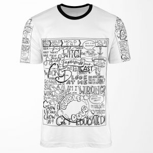 The Wicked Witch Of The East Bro Hand Lettered All-over-print T-shirt