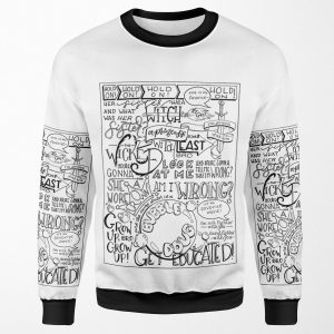 The Wicked Witch Of The East Bro Hand Lettered All-over-print Unisex Sweatshirt