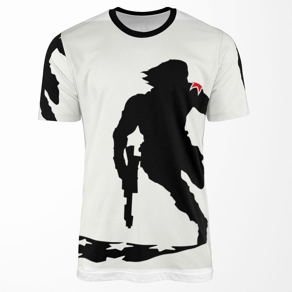 The Winter Solider Silhouette All-over-print T-shirt