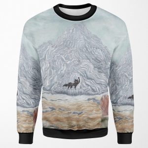 The Winter Wolf Fantastic Mr Fox By Wes Anderson All-over-print Unisex Sweatshirt