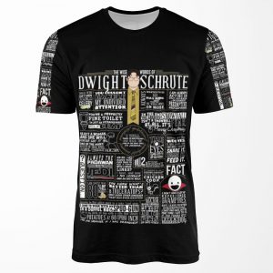 The Wise Words Of Dwight Schrute Dark Tee All-over-print T-shirt