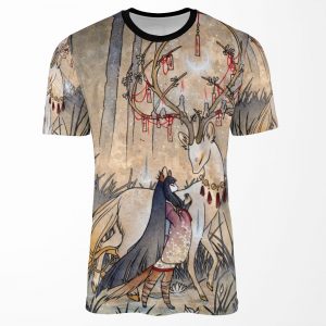 The Wish Teakitsune Fox Yokai All-over-print T-shirt