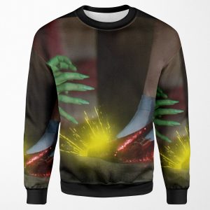 The Wizard Of Oz Ruby Slippers Scene All-over-print Unisex Sweatshirt