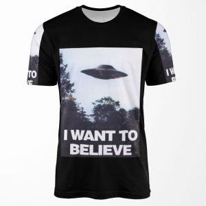 The X Files I Want To Believe All-over-print T-shirt