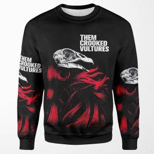 Them Crooked Vulture T Shirt Josh Homme Poster Qotsa Sticker All-over-print Unisex Sweatshirt