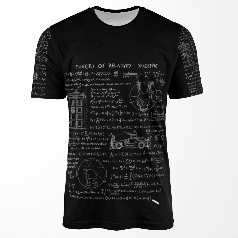 Theory Of Relativity Spacetime All-over-print T-shirt